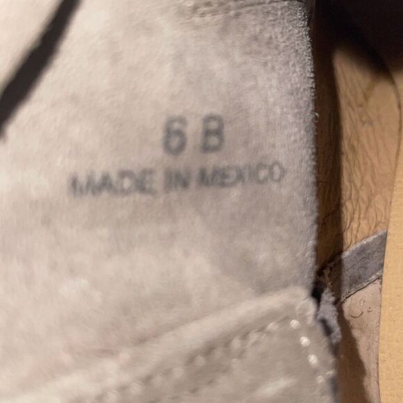 Frye Womens Illana Pull On Pointed Toe Ankle Heeled Boots Suede Gray Size 6B - Picture 7 of 9